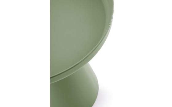 Mesa Auxiliar Redonda Metalica Verde - Serie Anento
