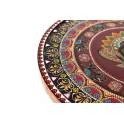 Mesa Auxiliar Redonda Oriental Decorada Colores Atucha