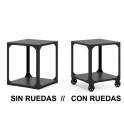 Mesa Auxiliar Rincon Estilo industrial Chapa Acero  Dustriasl