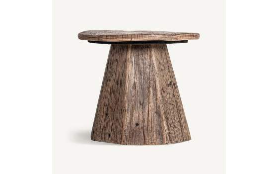 Mesa Auxiliar Rustica Madera Reciclada - Serie Walding