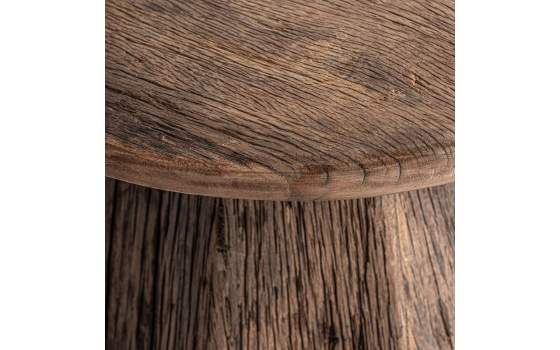 Mesa Auxiliar Rustica Madera Reciclada - Serie Walding