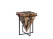 Mesa auxiliar Rustica Tronco Piramidal Serie Ariels