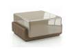 Mesa Auxiliar Salon Bicolor Nogal Arena - Serie Esenzia