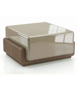 Mesa Auxiliar Salon Bicolor Nogal Arena - Serie Esenzia