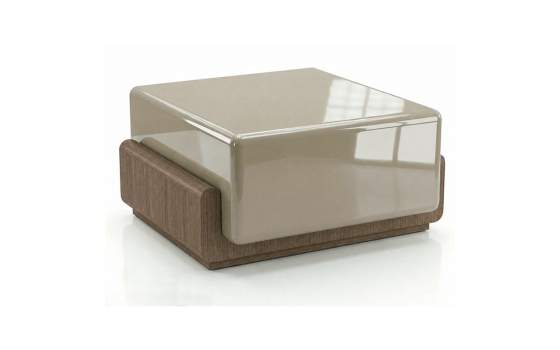 Mesa Auxiliar Salon Bicolor Nogal Arena - Serie Esenzia