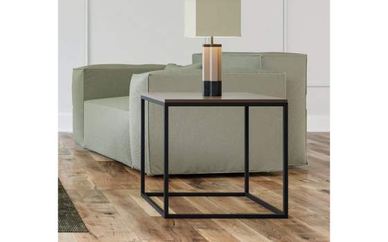 Mesa Auxiliar Salon Moderna 2 Tamaños Forja Serie Darinel