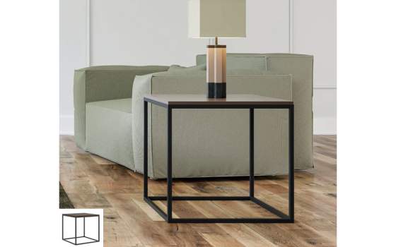 Mesa Auxiliar Salon Moderna 2 Tamaños Forja Serie Darinel