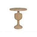Mesa Auxiliar Salon Redonda Madera Natural Serie Arogue Mesa Auxiliar Salon Redonda Madera Natural Serie Arogue