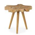 Mesa Auxiliar Tronco de Teca Natural Serie Alogny Mesa Auxiliar Tronco de Teca Natural Serie Alogny