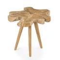 Mesa Auxiliar Tronco de Teca Natural Serie Alogny Mesa Auxiliar Tronco de Teca Natural Serie Alogny