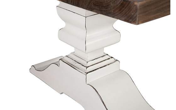 Mesa Baja de Centro Blanca Madera Provenzal Serie Everest Mesa Baja de Centro Blanca Madera Provenzal Serie Everest