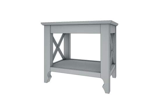 Mesa Baja Rincon Estilo Provenzal Serie Praga