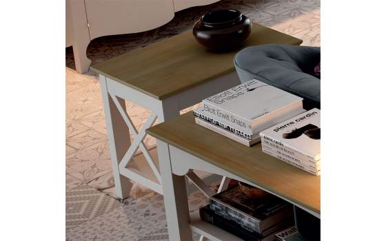 Mesa Baja Rincon Estilo Provenzal Serie Praga