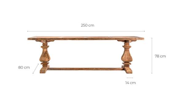 Mesa Bodega Grande Vintage Rustica Reciclada Nadius