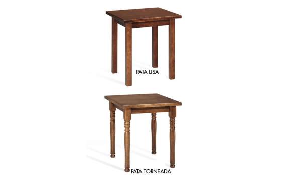 Mesa Madera Pino Mediana Pata Lisa o Torneada