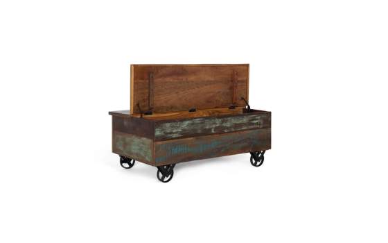 Mesa Centro 5 Cajones Arcon y Ruedas Vintage Colores Artsas