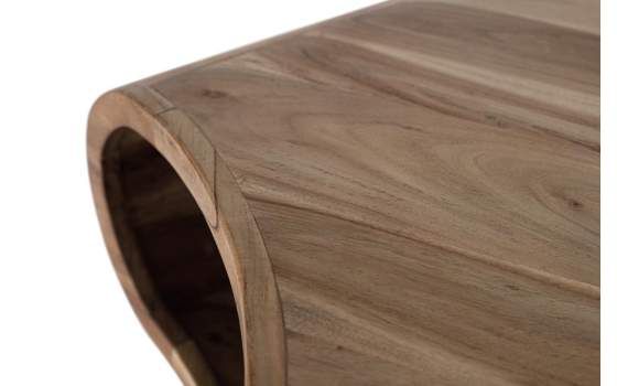 Mesa Centro Acacia y Acero Diseño Moderno Aniaya