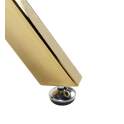 Mesa Centro Acero Inoxidable Oro y Cristal Serie Aberlin