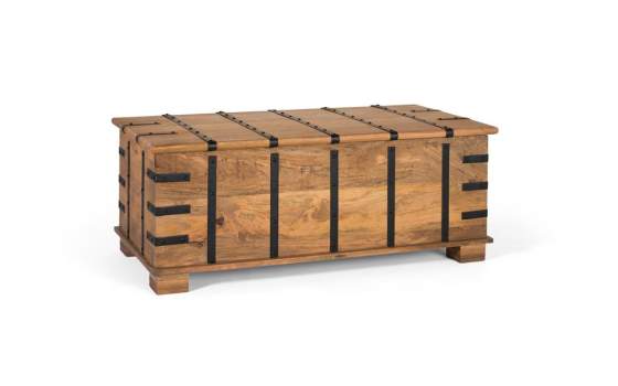 Mesa Centro Baul Madera de Mango y Forja Serie Albedin Mesa Centro Baul Madera de Mango y Forja Serie Albedin