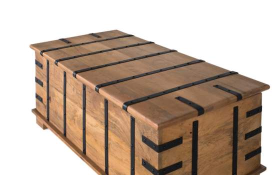 Mesa Centro Baul Madera de Mango y Forja Serie Albedin Mesa Centro Baul Madera de Mango y Forja Serie Albedin