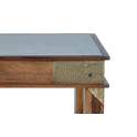 Mesa Centro Ceramica Bronce Repujado Oriental Serie Aichen