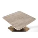 Mesa Centro Cuadrada 90 cm Mármol Metal - Emera