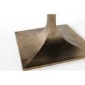 Mesa Centro Cuadrada 90 cm Mármol Metal - Emera