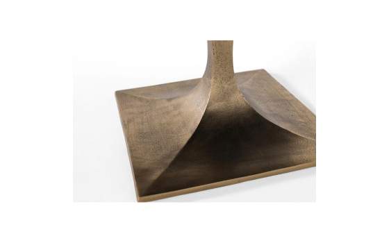 Mesa Centro Cuadrada 90 cm Mármol Metal - Emera