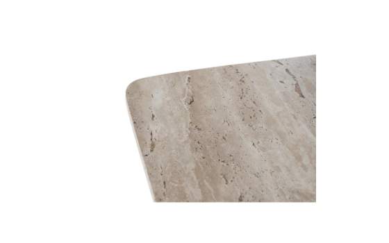 Mesa Centro Cuadrada 90 cm Mármol Metal - Emera