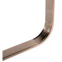 Mesa Centro Cuadrada Acero Inoxidable Oro Cristal Negro Acerlins