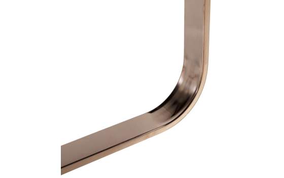 Mesa Centro Cuadrada Acero Inoxidable Oro Cristal Negro Acerlins