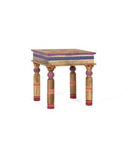 Mesa Centro Cuadrada Oriental Decorada Serie Adsis