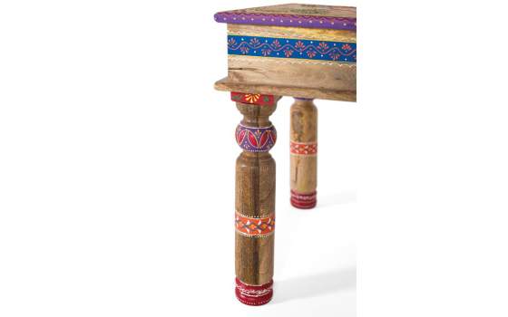 Mesa Centro Cuadrada Oriental Decorada Serie Adsis