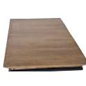 Mesa Centro Diseño Industrial Madera Mango y Forja Amando