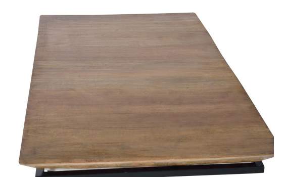 Mesa Centro Diseño Industrial Madera Mango y Forja Amando