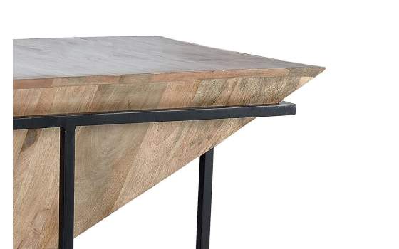 Mesa Centro Diseño Industrial Madera Mango y Forja Amando