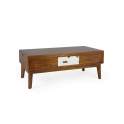 Mesa Centro Elevable Bicolor Estilo Colonial Serie Nordik