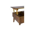 Mesa Centro Elevable Bicolor Estilo Colonial Serie Nordik