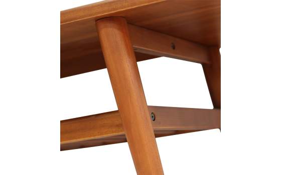 Mesa Centro Estilo Colonial con Revistero Serie Oporto