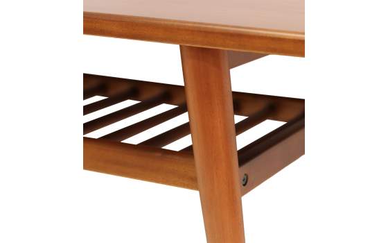 Mesa Centro Estilo Colonial con Revistero Serie Oporto