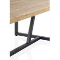 Mesa Centro Estilo Industrial Madera y Acero Serie Ausquer