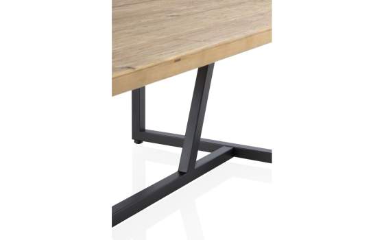 Mesa Centro Estilo Industrial Madera y Acero Serie Ausquer