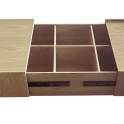 Mesa  Centro Extensible con Almacenaje Madera Fresno Nereide