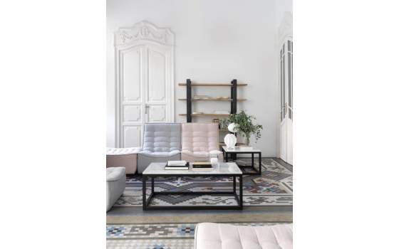 Mesa Centro Forja Milan 3 Tamaños