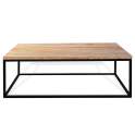 Mesa Centro Forja Tapa Madera Ursula