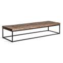 Mesa Centro Grande Rustica Madera Reciclada y Metal Walding