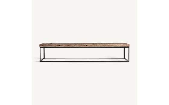 Mesa Centro Grande Rustica Madera Reciclada y Metal Walding