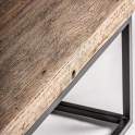 Mesa Centro Grande Rustica Madera Reciclada y Metal Walding