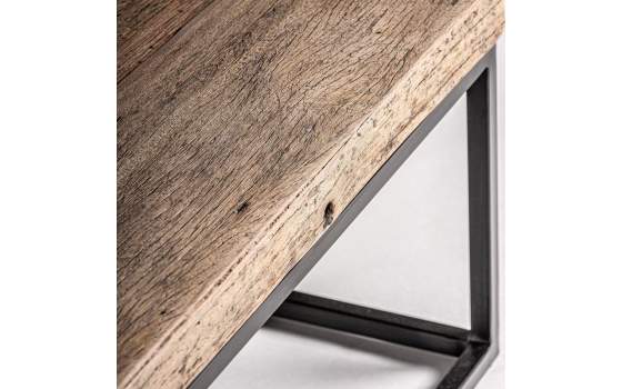 Mesa Centro Grande Rustica Madera Reciclada y Metal Walding