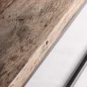 Mesa Centro Grande Rustica Madera Reciclada y Metal Walding